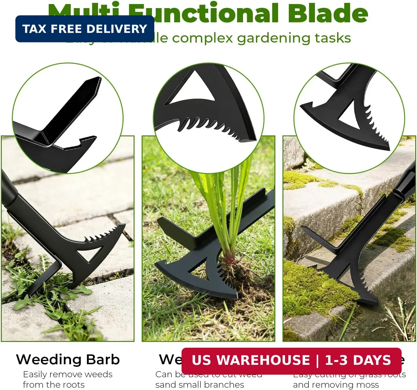 Manganese Steel Crack Weeder Tool,Multi-Functional Weed Puller Tool,Heavy Duty C