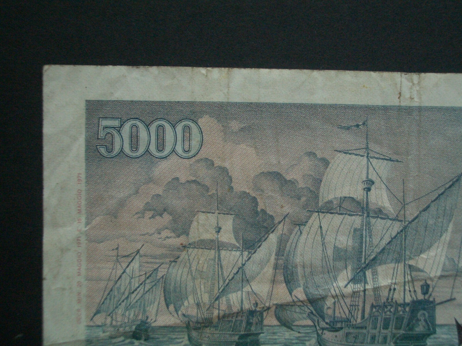 **Collectable 1973 Italy 5000 'NVF' Banknote