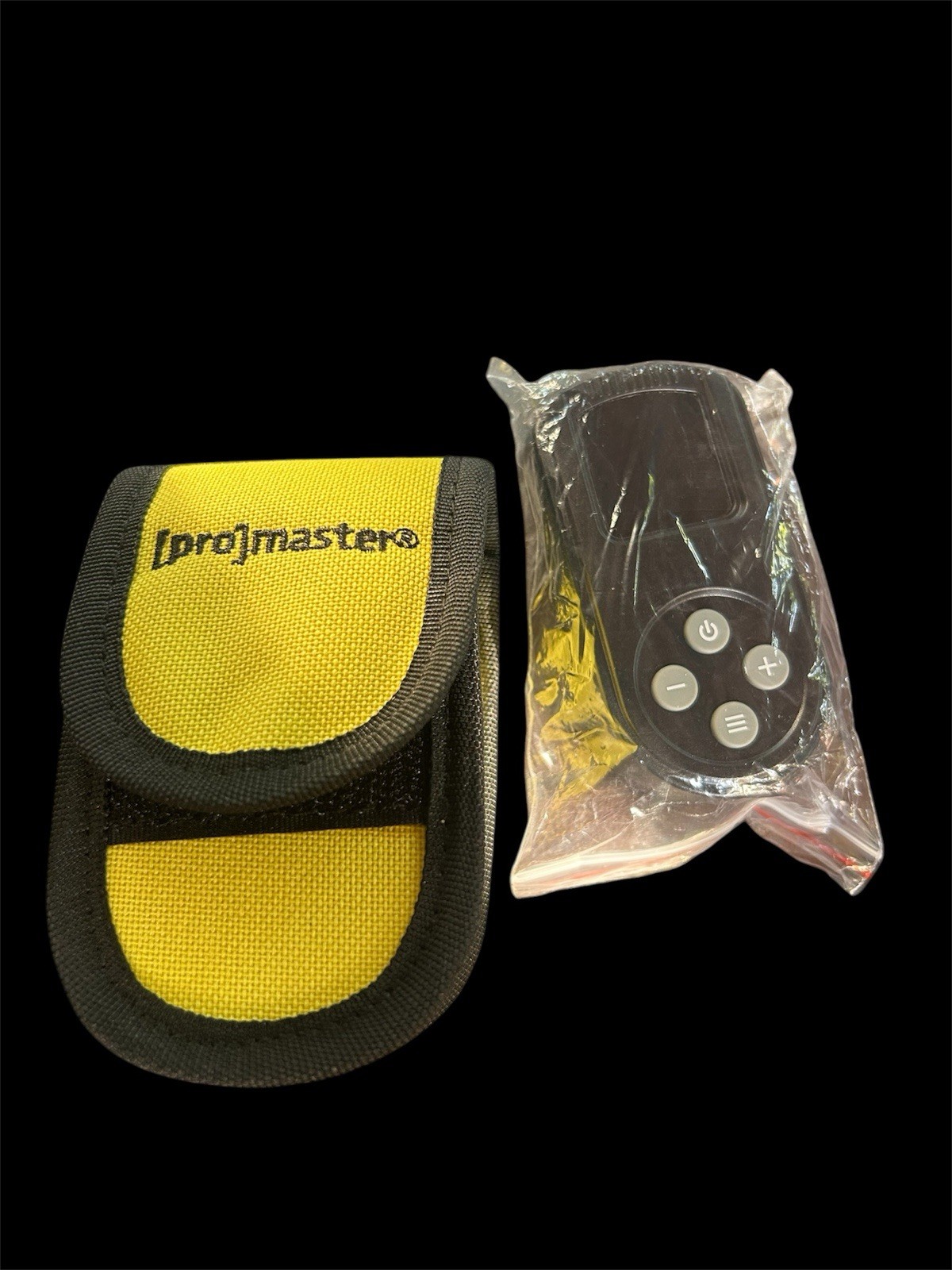 ProMaster Camera Remote Control Yellow Black with Carrying Pouch AAA