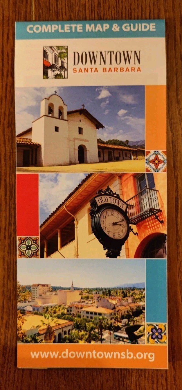Downtown Santa Barbara Map/Visitor Guide, California