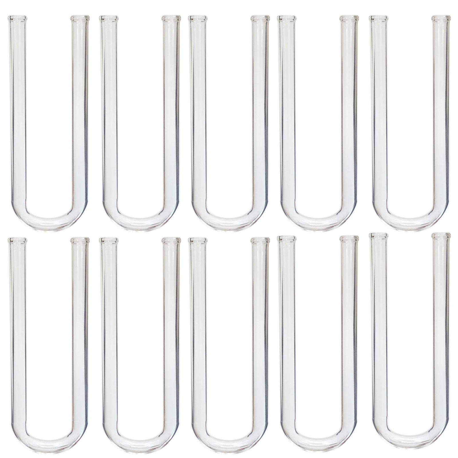 Drying Tube, U-Shaped, Borosilicate Glass, 200mm, Pack of 10