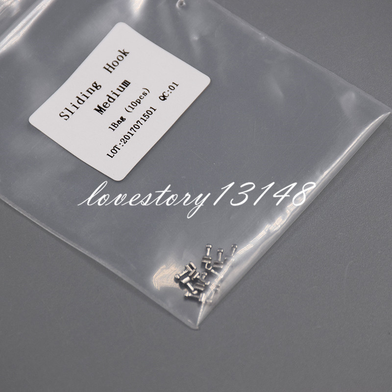 10 Pcs/Pack Dental Crimpable Stainless Orthodontic Arch Wire Hook Medium Type