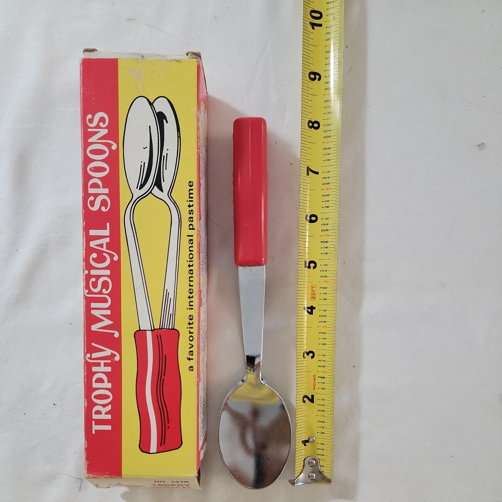 Vintage Trophy Musical Spoons ,Red