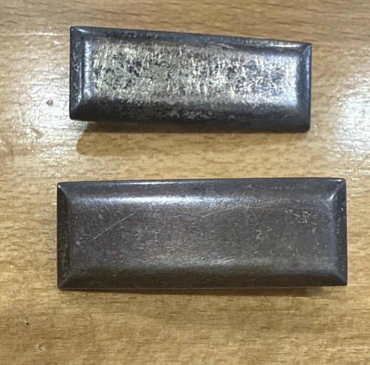 Vintage Sterling silver pair Lieutenant Bars