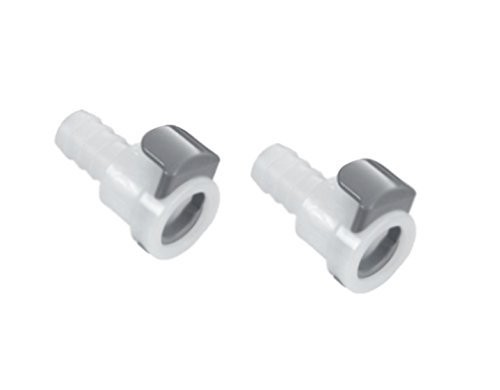 (2) Pack Air Hose Quick-Connect Female Connector Replacement 3/8 Inch, White