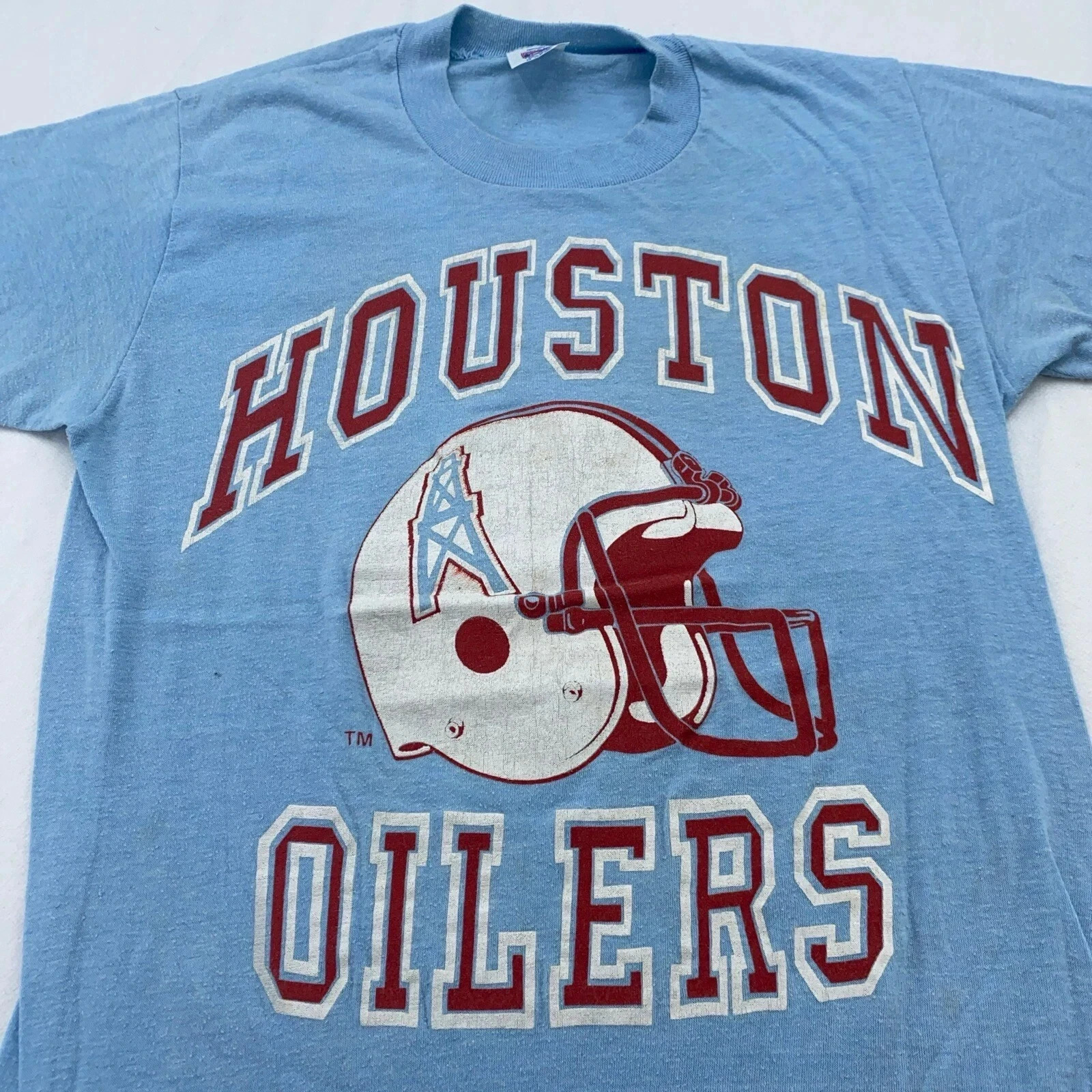 vintage 80s HOUSTON OILERS LOGO 7 T-Shirt Reprint AN36908