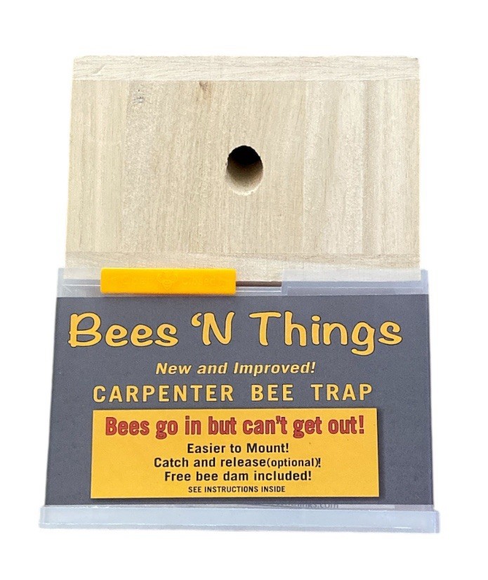 BEES 'N THINGS OUTDOOR CARPENTER BEE TRAP-NEW-INSTRUCTIONS