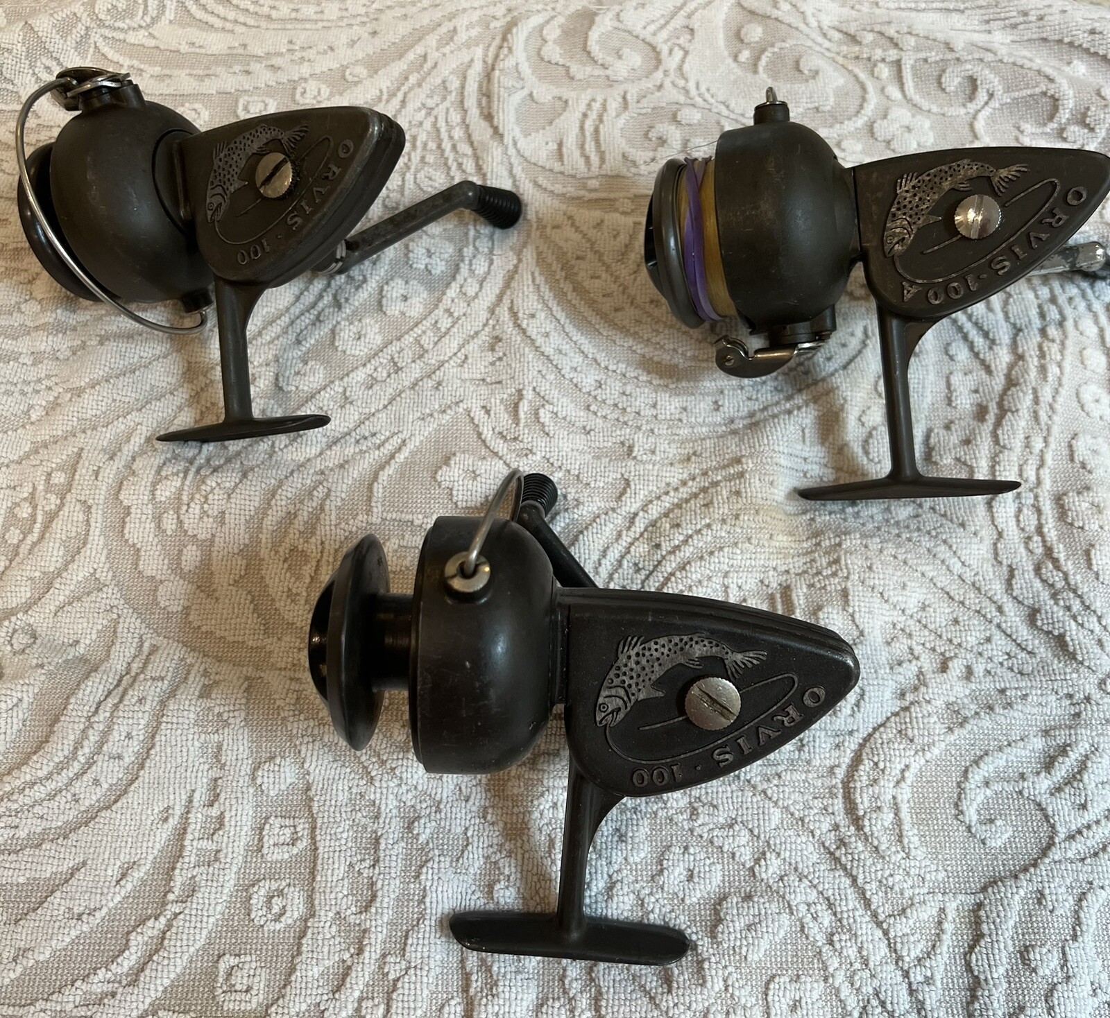 lot of (3) Vintage Orvis 100 fishing reels