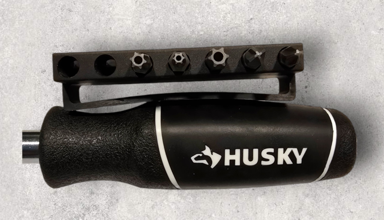 Husky 37-In-1 Screwdriver Nutdriver Tool Tamperproof Philips Straight Blade Bits
