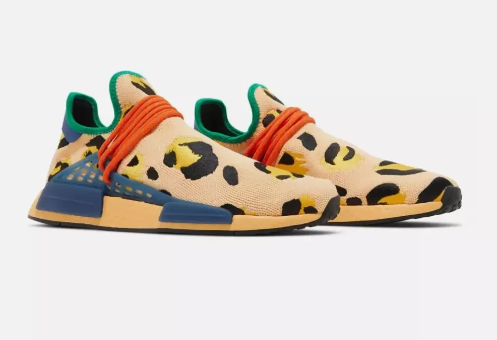 adidas x Pharrell Williams HU NMD Amber Animal Cheetah HP3221 Men's Size