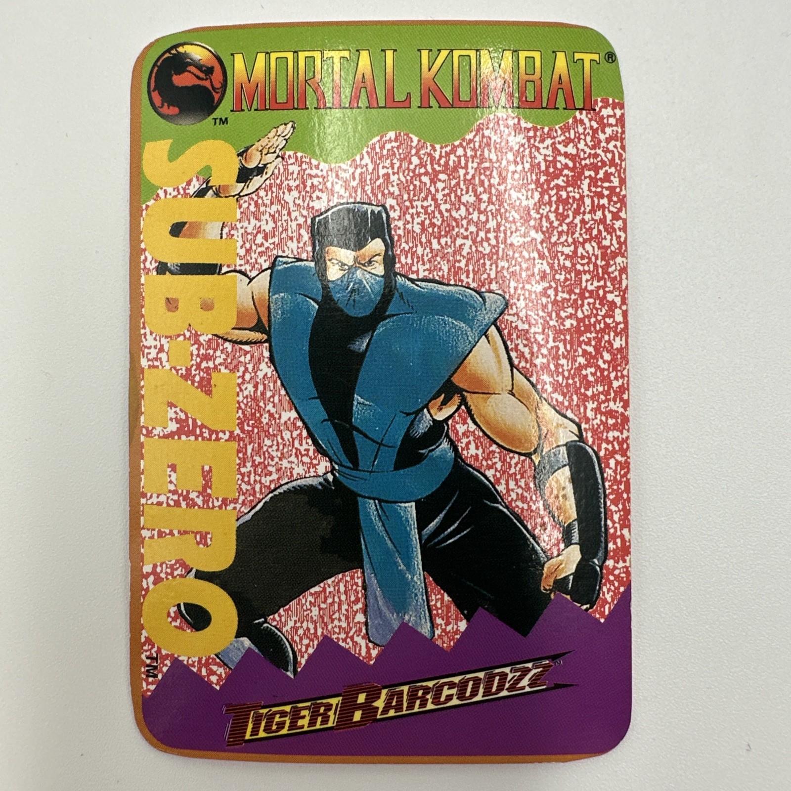 Mortal Kombat Tiger Barcodzz Card Lot Of 20 Sub Zero Scorpion Rayden Free Ship