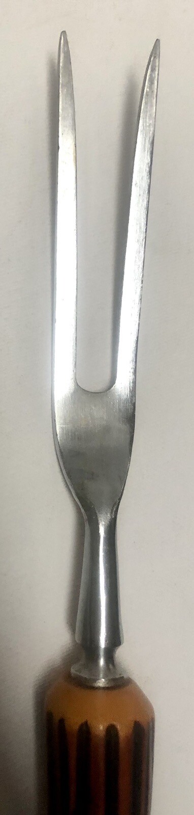E. Parker & Sons Rippledge 8” Blade Serrated Carving Knife & Fork Set Sheffield