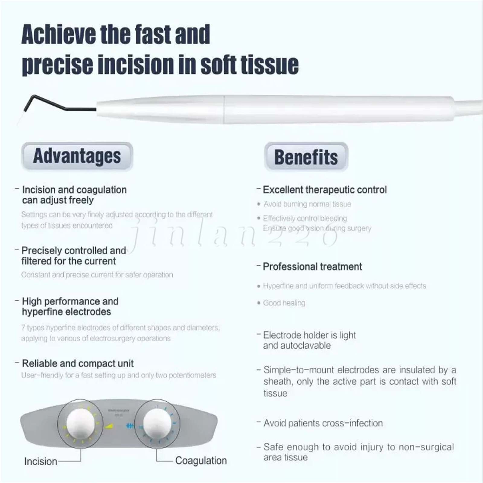 High Frequency Electrosurgery unit cautery Electric Surgical Machine