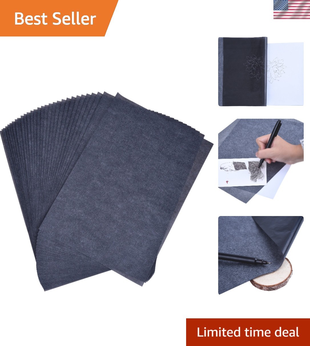 Precision Tracing Expectation with 30-Pack Carbon Transfer Paper - 8.5 x 11 Size