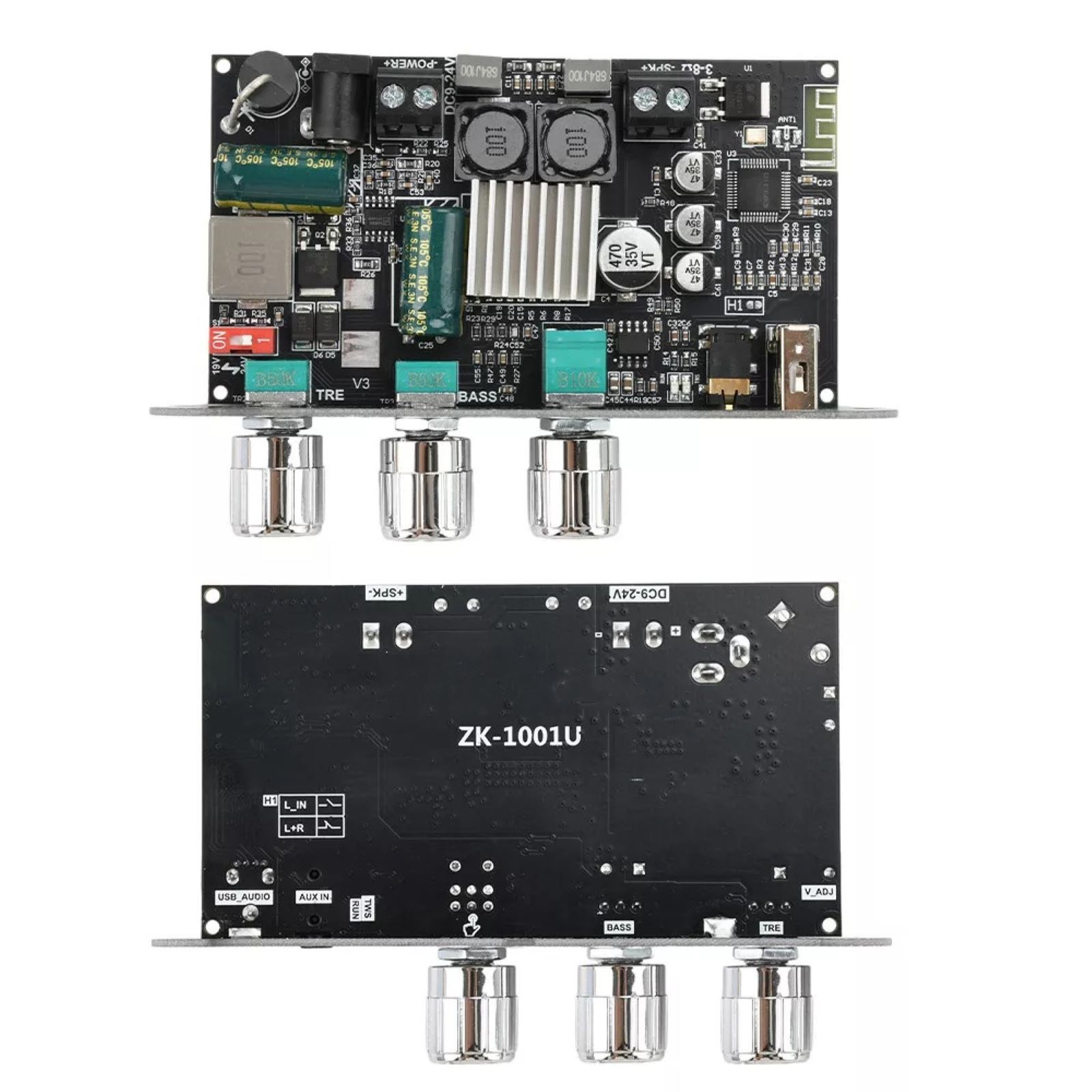 1* Audio Input: Bluetooth + AUX + U disk + USB sound card Amplifier Board