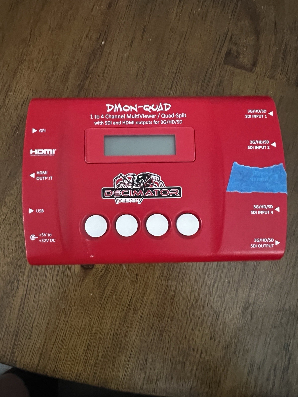 READ DESCRIPTION Decimator DMON-Quad SDI to HDMI Multiviewer & Converter
