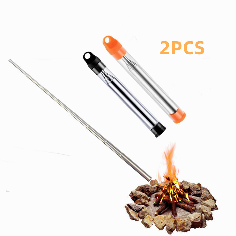 Blow Fire Tube Outdoor Emergency Telescopic Fire Pipe Survival Camping Tool