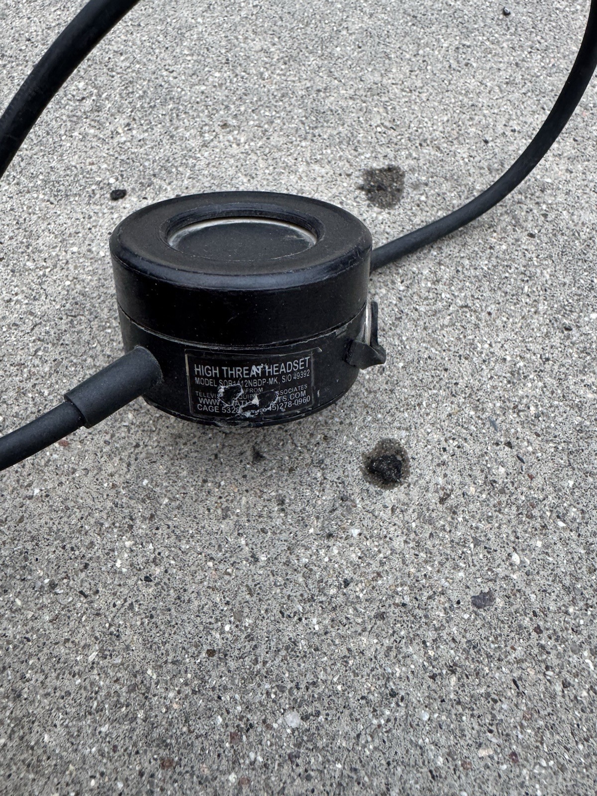 MSA Sordin High Threat Maritime 10 Pin OD Neckband Headset w/ Built In PTT