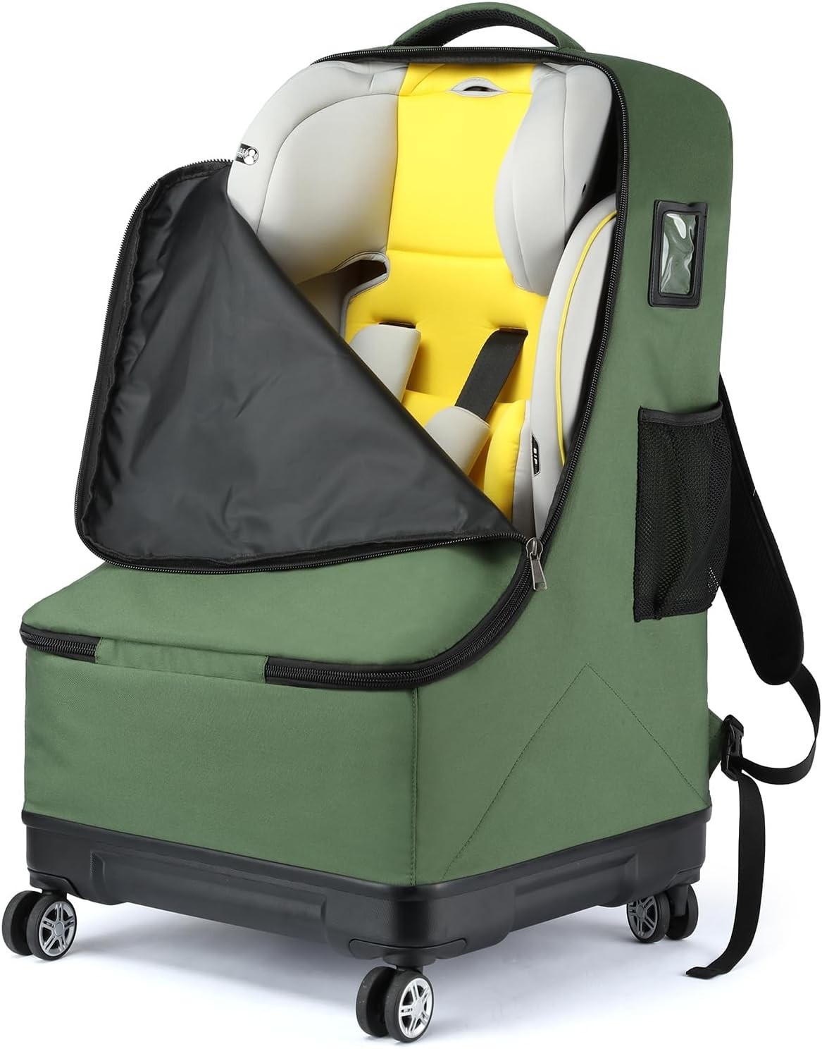 Car Seat Travel Bag with Wheels, Padded Car Seat Backpack, Large Carseat Travel