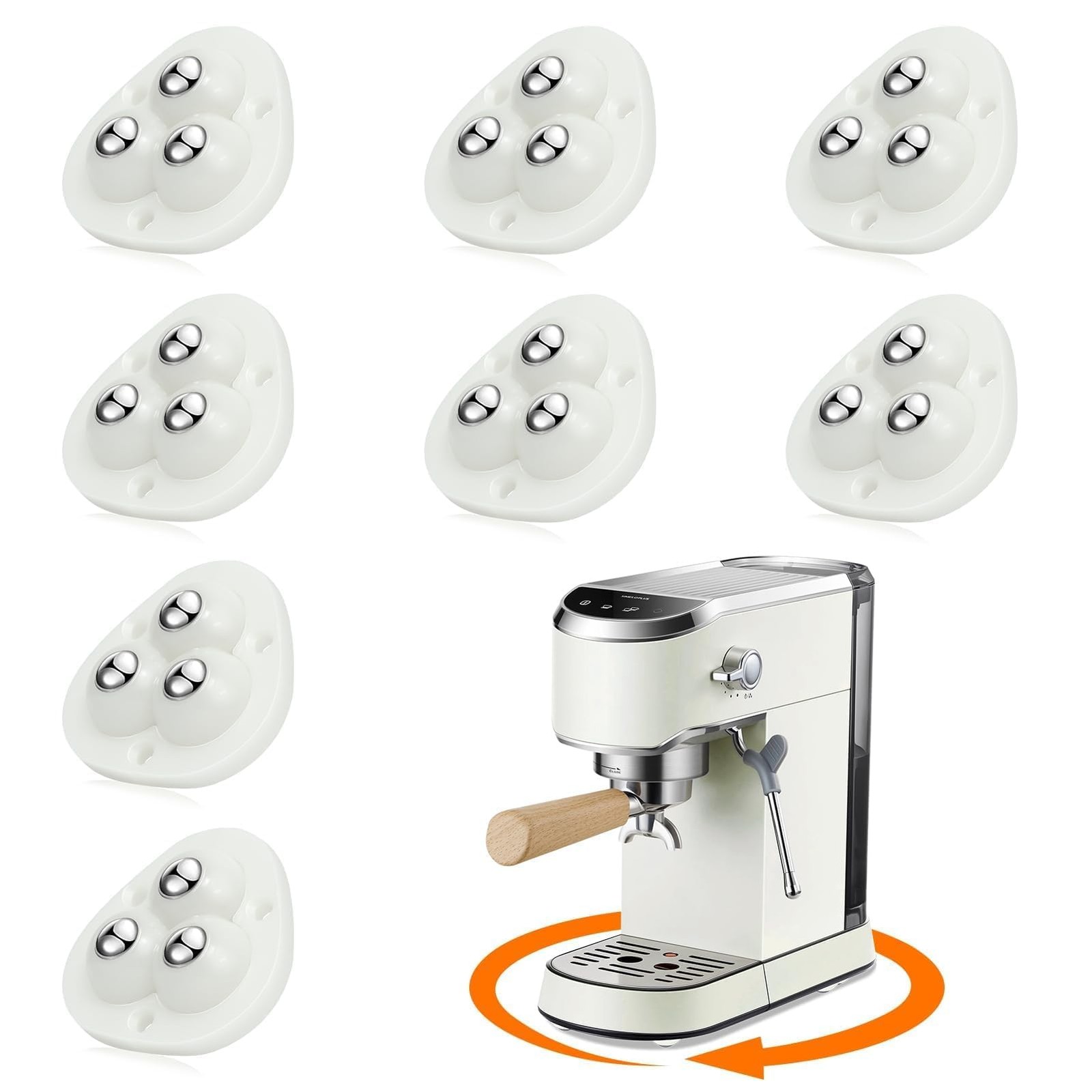 TRVL FIELDER Self Adhesive Caster Wheels, Appliance Slider Appliance Rollers ...