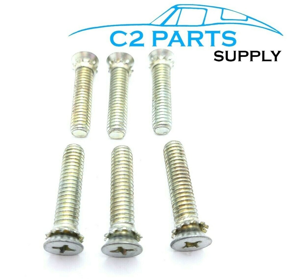 1963 1964 1965 1966 1967 C2 Corvette Door Latch Striker Plate Screws GM# 3838457