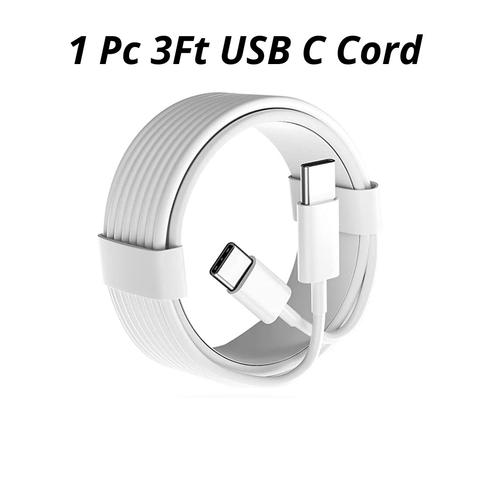 35W Dual USB-C Fast Charger PD Type-C Cable For iPhone 15 Pro Max Plus Android