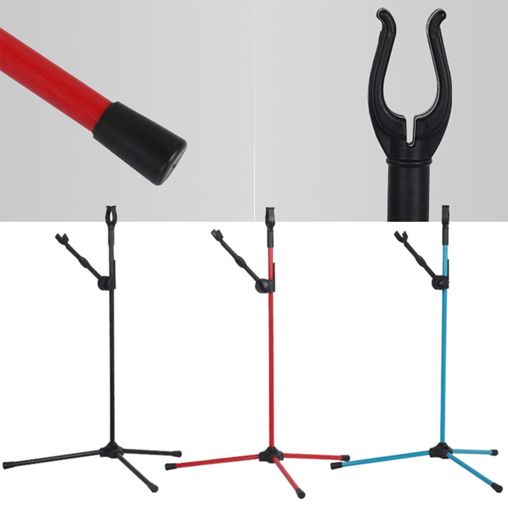 Sturdy Bow Stand with Hanging String Holder Secured Placement for Bows