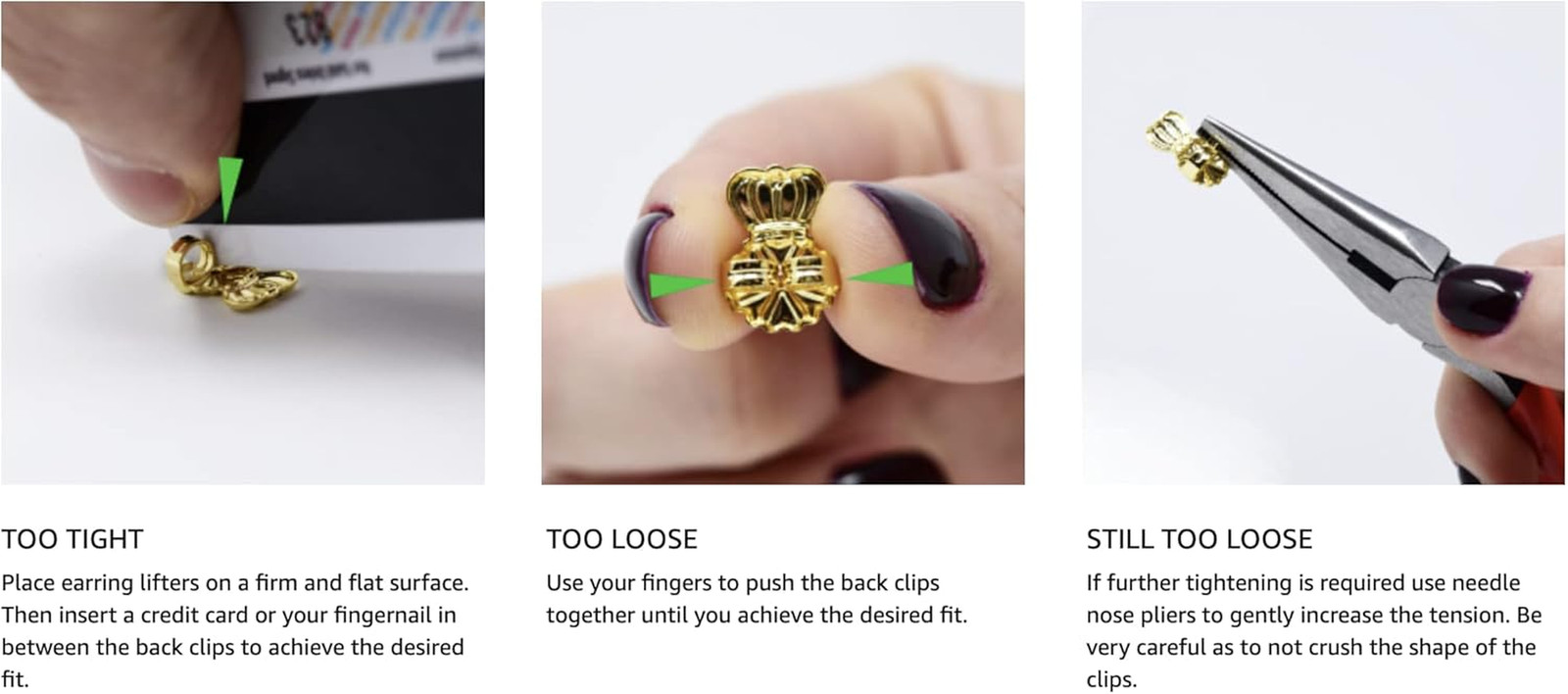 Original Magic Earring Backs for Droopy Ears | Earrings Lifters for Heavy Ear...