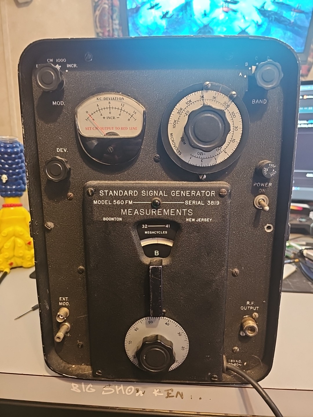 Mcgraw Edison Measurements Standard Signal Generator 560FM Serial 3819 Turnz On!