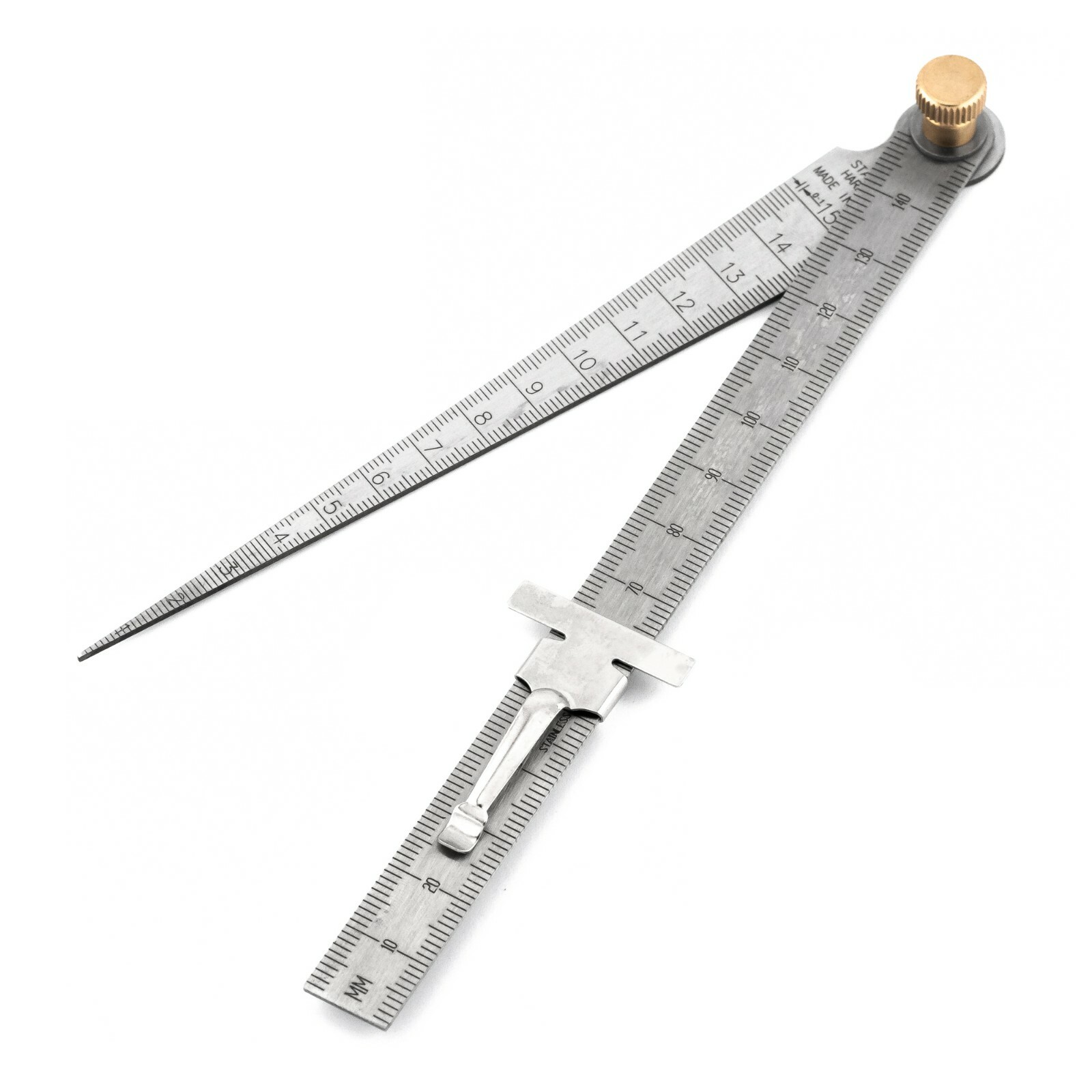 1-15mm Welding Taper Gauge 150mm Ruler Internal Diameter Hole Gap Slot Bore