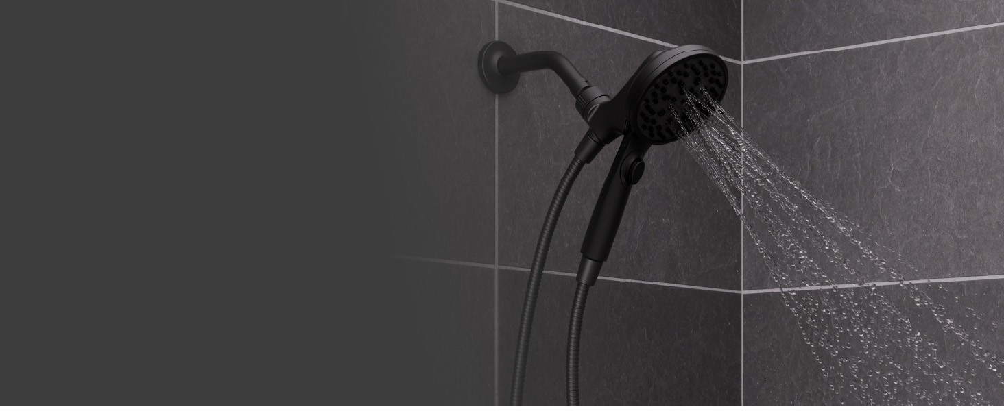 HydroFuse Handheld Shower Head with Magnetic Docking 6-Function High Pressure