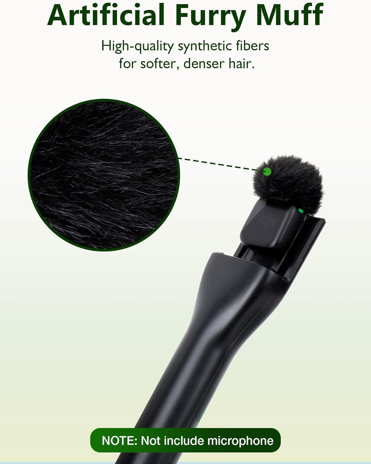 4*Pcs Furry Mic Windscreen for DJI Mic Mini - Mic Wind Muff Suitable for DJI Min