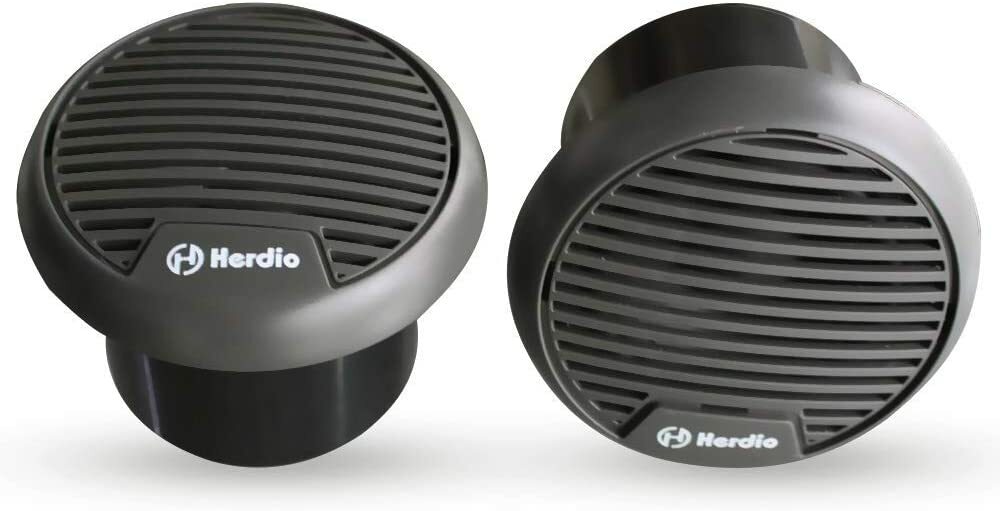 Herdio 2 Pack 3" Marine Coaxial Speakers 140W Waterproof for Boat UTV Motorcycle