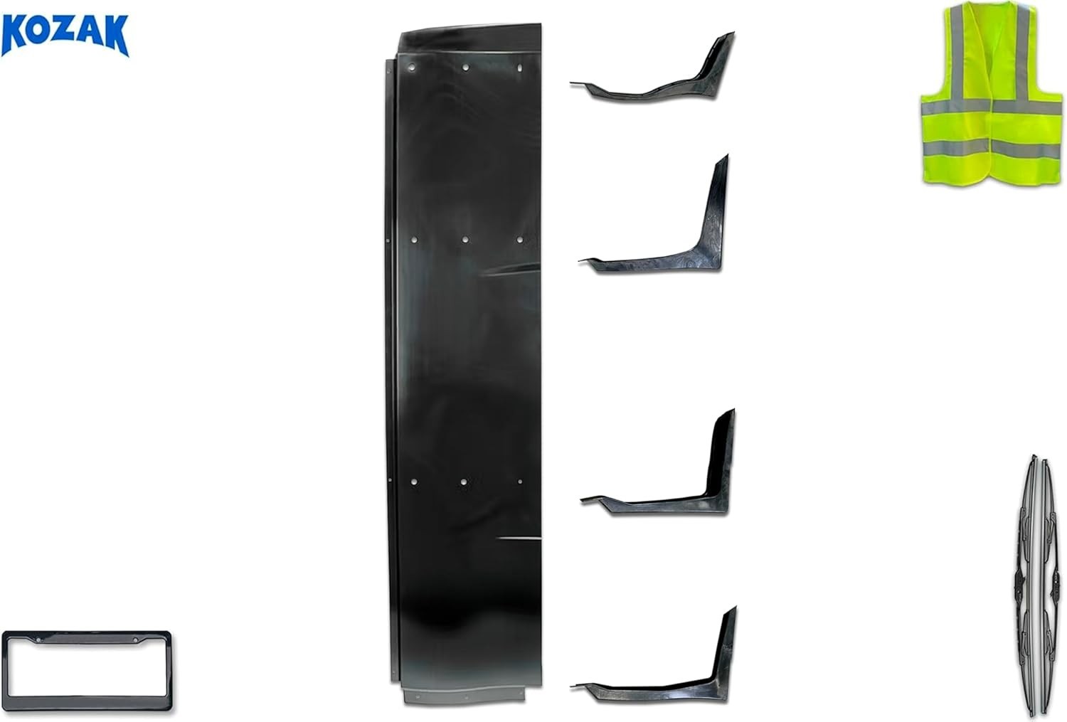 Lower Fairing Cab Extender w/Brackets Right Compatible with International LT625