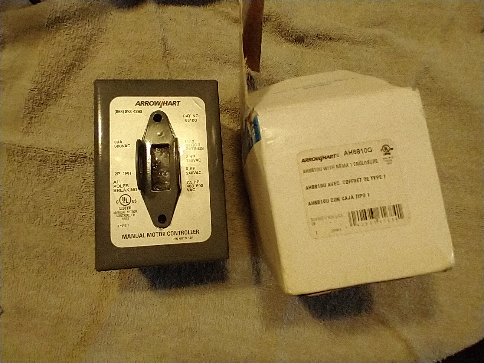 Eaton Arrow Hart AH6810G Motor Controller in NEMA 1 Enclosure