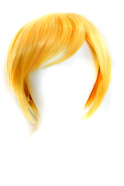 11'' Short Straight Men's Cut with Long Bangs Daffodil Yellow Ken Wig Cosplay