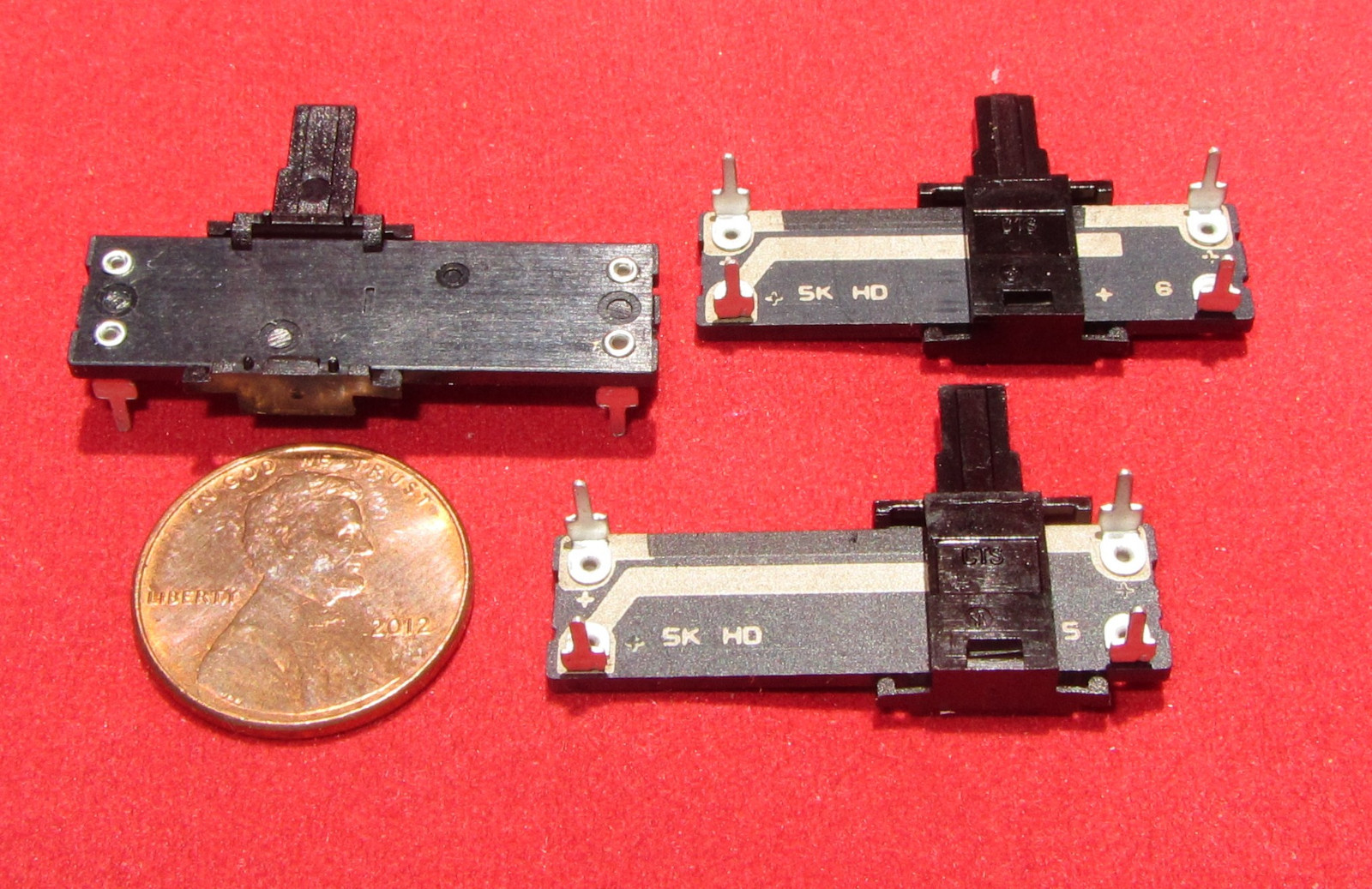3 Pieces - CTS 34mm Slide Pot - 5K OHM - Linear Taper - Potentiometer Sliding CL
