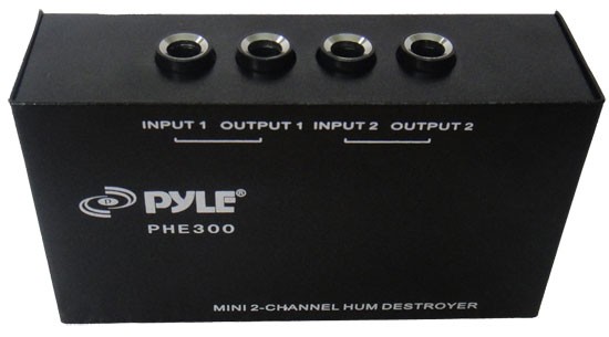New Pyle PHE300 2 Channel Hum + Noise Destroyer W/ (2) 1/4" Inch Inputs & Ouputs