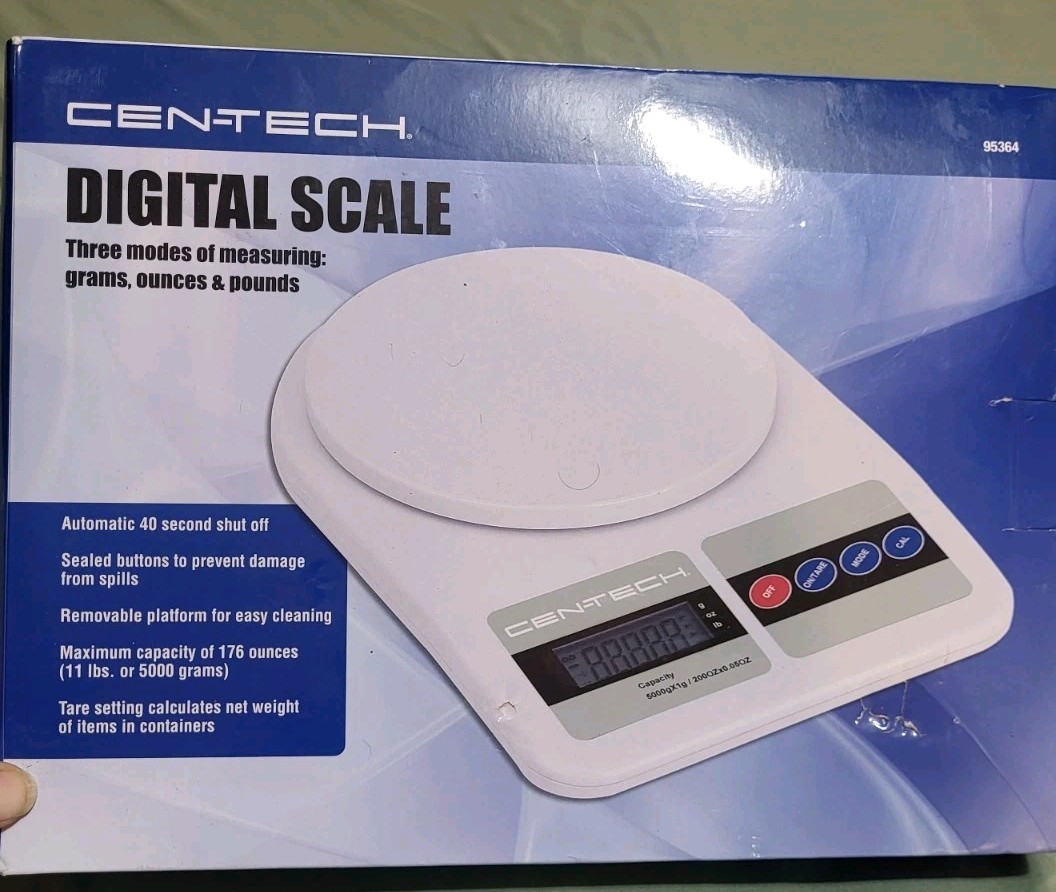 Cen-Tech Digital Scale Model 95364 Small Postal Scale Three Modes Up To 11 lbs