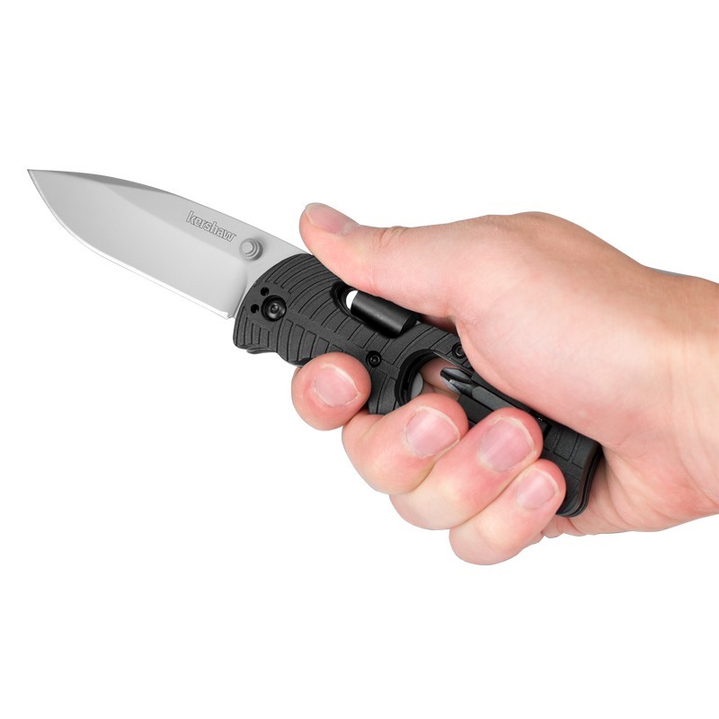 Kershaw 1920 Select Fire Folding Knife Drop Point 3.40" 8Cr13MoV Plain Edge