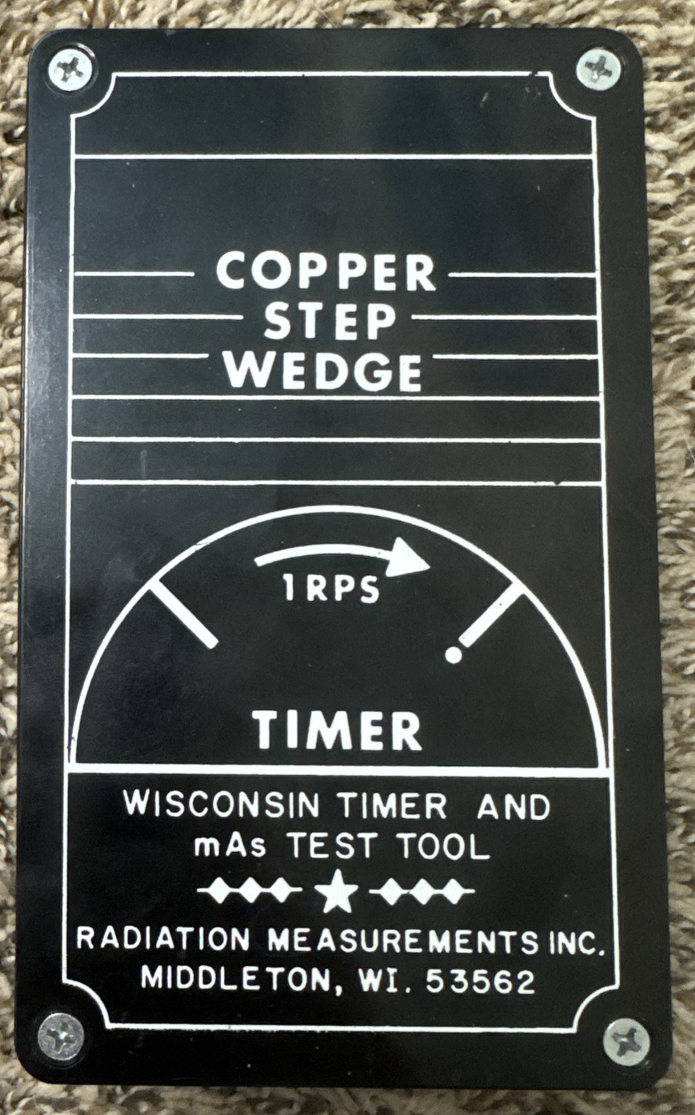 Copper Step Wedge Timer 1 RPS Wisconsin Timer And mAs Test Tool Radiation Measur
