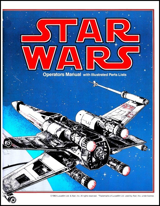 Star Wars Arcade Video Game Operations/Service/Repair/Troubleshooting Manual zB