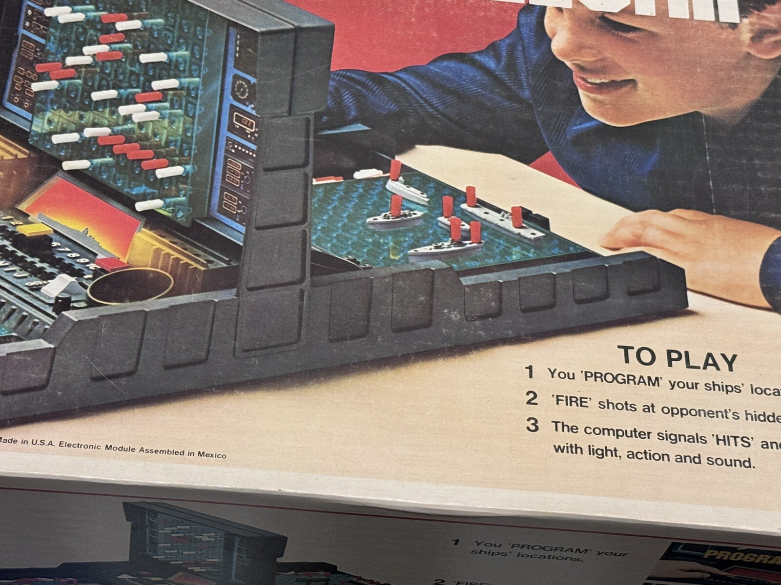 Vintage 1977 Milton Bradley Electronic Battleship Missing Instructions