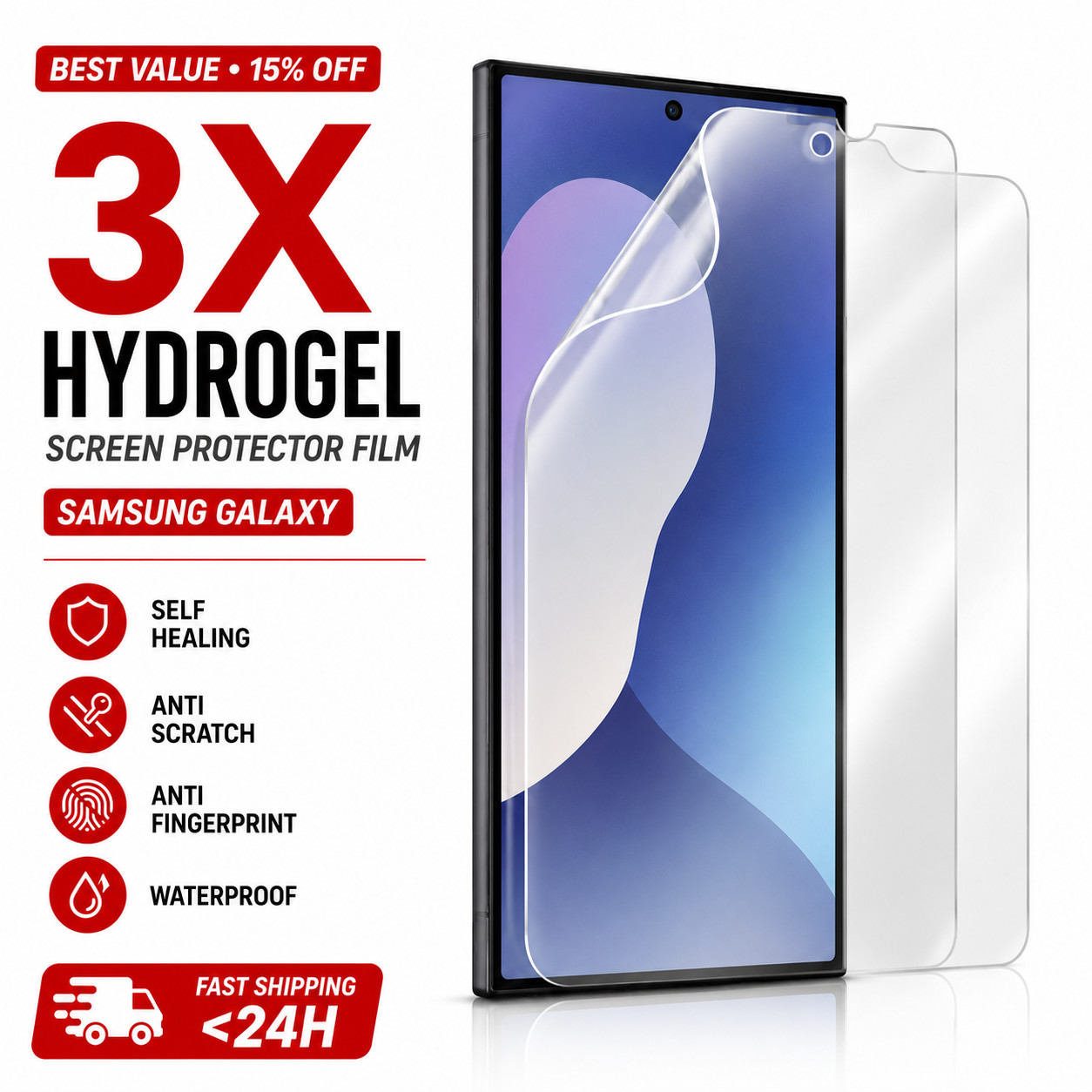 HYDROGEL Screen Protector For Samsung Galaxy S26 S25 S24 S23 Ultra Plus Note FE