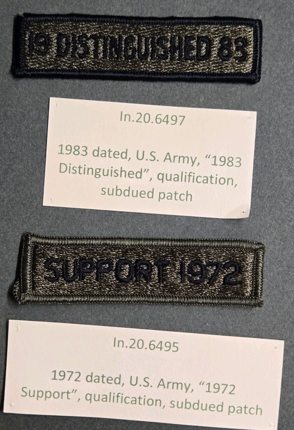2 Subdued Armored Tab Patches (296)