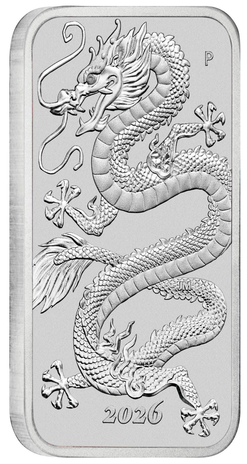 2026 Australia DRAGON RECTANGULAR 1oz .9999 $1 Silver Bullion Coin