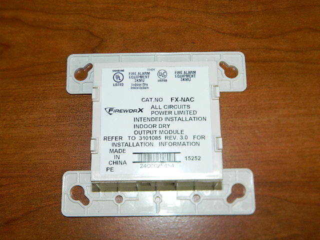 FIREWORX KIDDE EDWARDS EST FX-NAC ADDRESSABLE NOTIFICATION APPLIANCE MODULE
