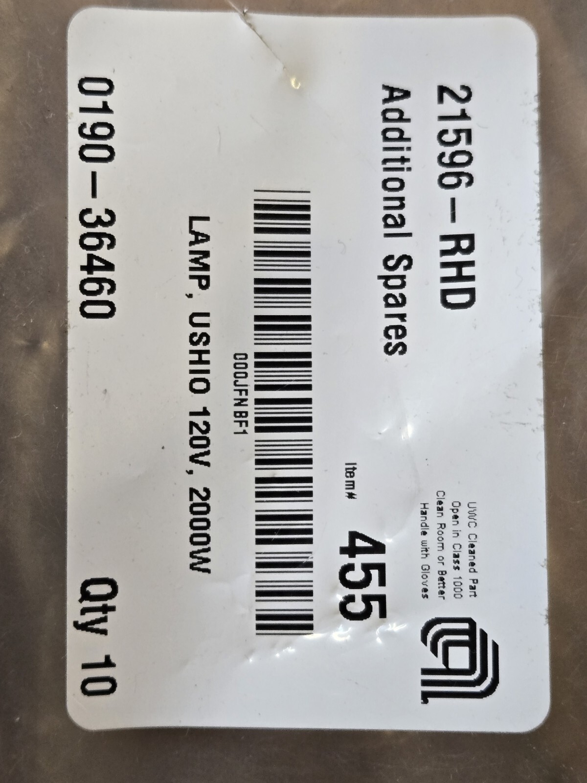 Ushio JIH-120v-2000WB Halogen Lamp