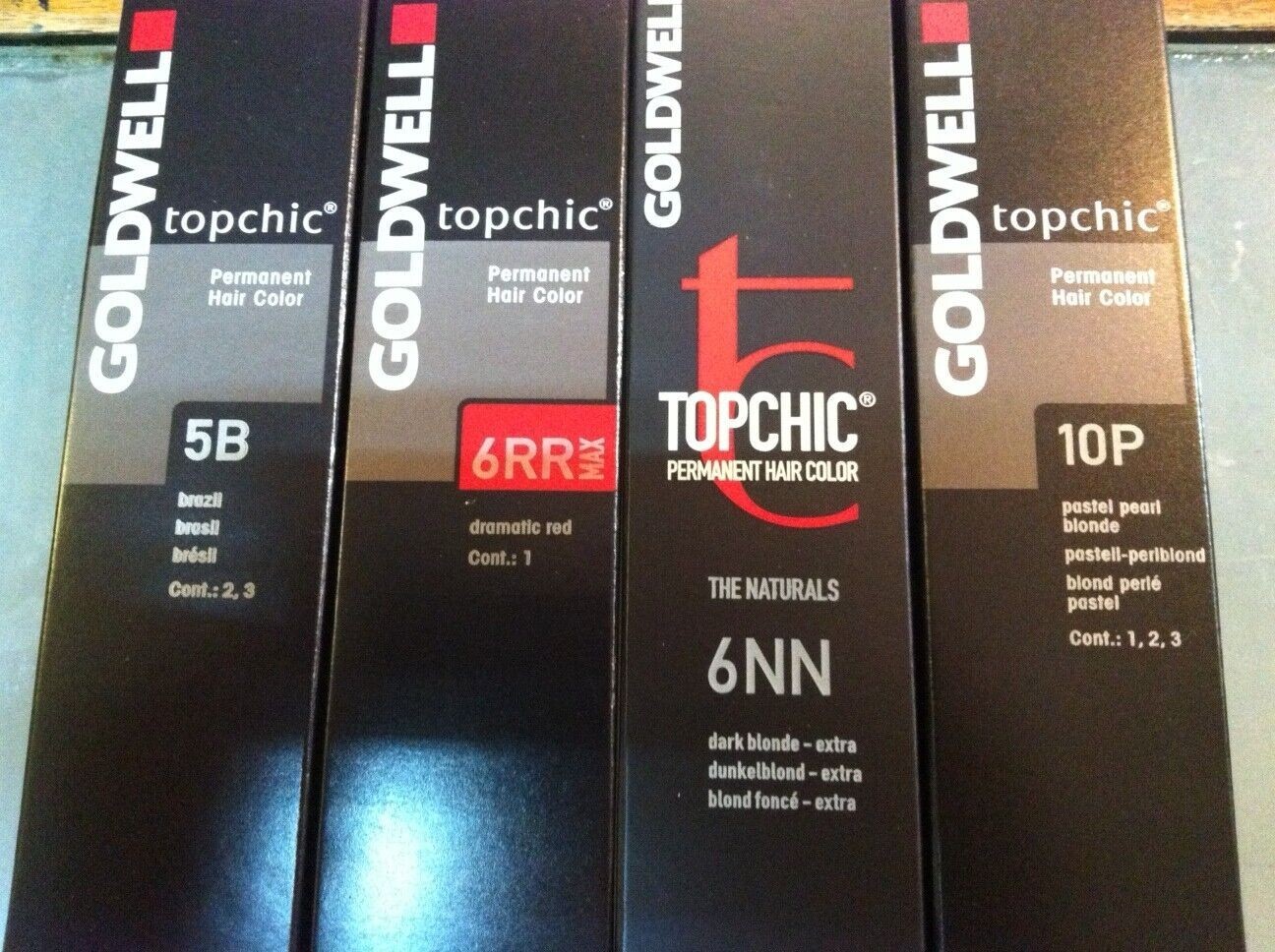 3 x 6NN GOLDWELL TOPCHIC HAIR COLOUR 60ML