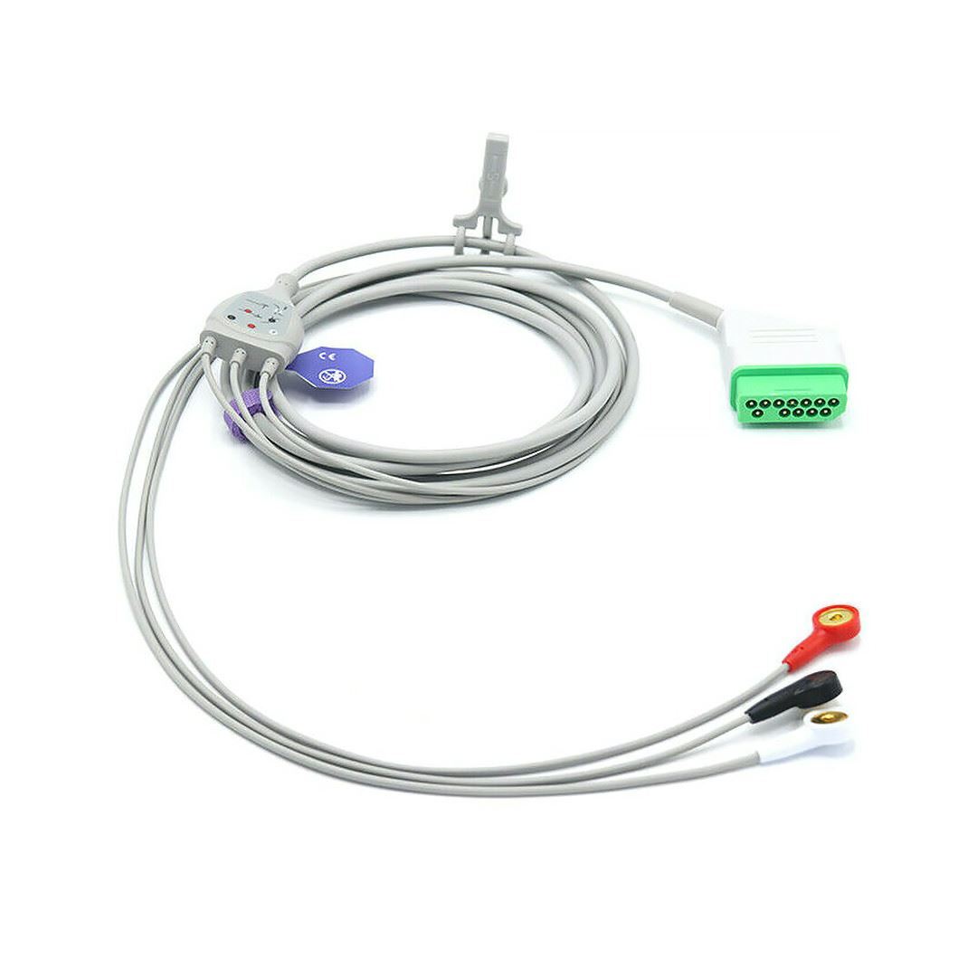 Nihon Kohden Compatible Accessories Kit Bundle - Cuff, Hose, SpO2, ECG